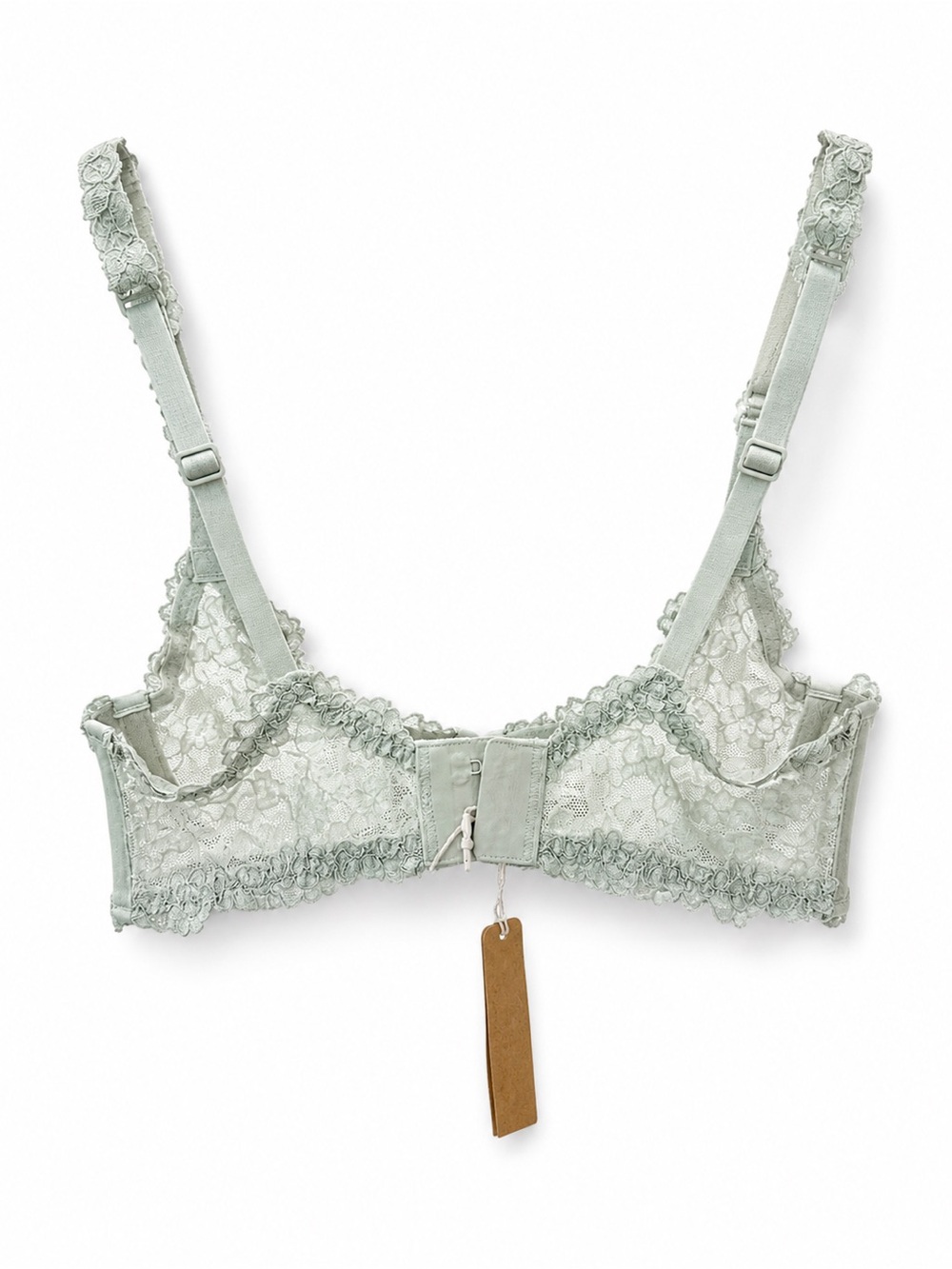 SKIMS Lace Unlined Scoop Bra – 32B – Talc Multi 💚 - Picture 3 of 5